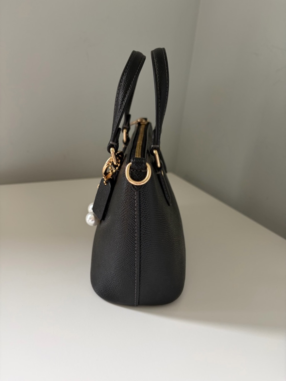 Coach Mini Gallery Tote Bag With Cherry Charm - Picture 4 of 14